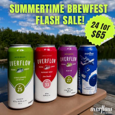 Overflow Summertime BrewFest SALE!