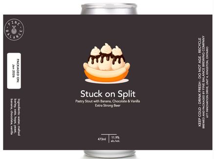 Stuck on Split Pastry Stout with Chocolate, Banana & Vanilla