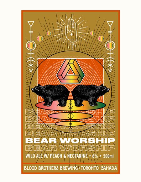 BEAR WORSHIP - PEACH & NECTARINE