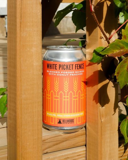 White Picket Fence Donut Peach